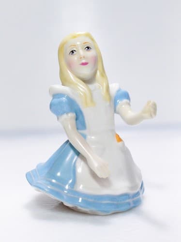Vintage Department 56 Alice In Wonderland "Alice" Porcelain Candle Snuffer - Thumbnail 3