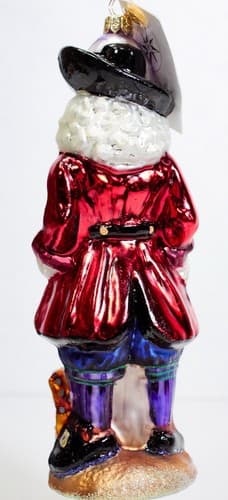 CHRISTOPHER RADKO Skull Duggery Glass Halloween Pirate Christmas Ornament w/ Tag - Thumbnail 5