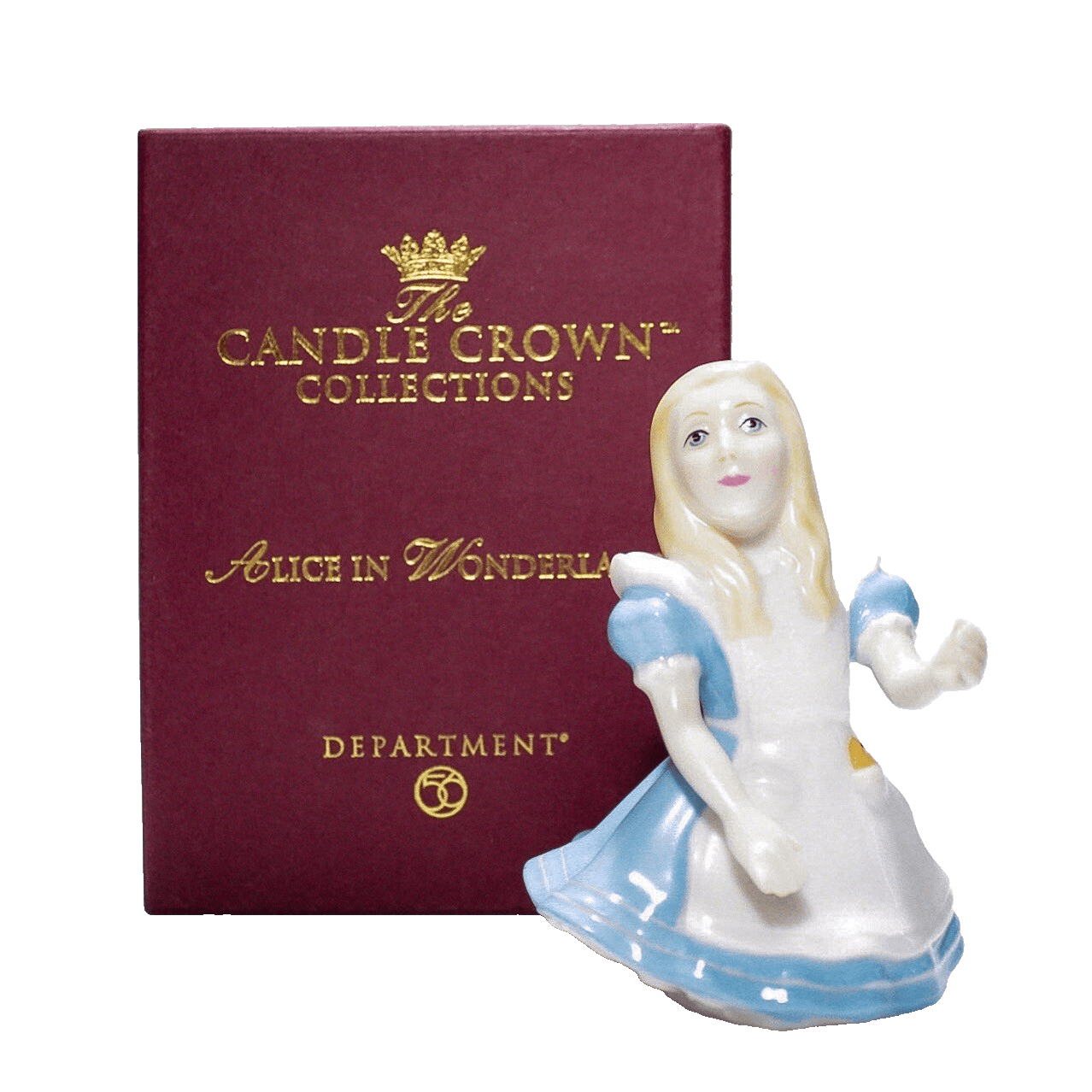 Vintage Department 56 Alice In Wonderland "Alice" Porcelain Candle Snuffer - Image 1