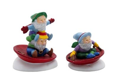 Department 56 Downhill Daredevils North Pole Series Accessories 2pcs Christmas - Image 1