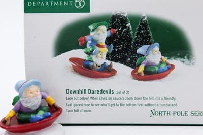 Department 56 Downhill Daredevils North Pole Series Accessories 2pcs Christmas - Thumbnail 3
