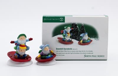 Department 56 Downhill Daredevils North Pole Series Accessories 2pcs Christmas - Thumbnail 2