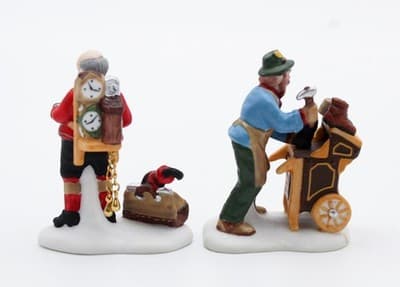 Department 56 Cobbler & Clock Peddler Heritage Village Christmas Accessory 2pcs - Thumbnail 5