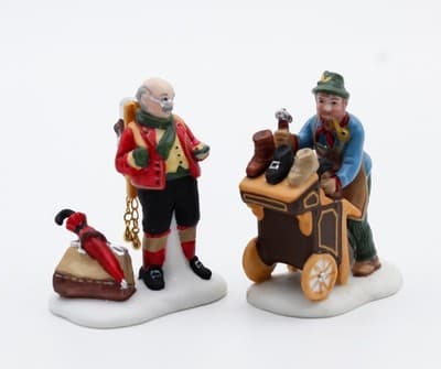 Department 56 Cobbler & Clock Peddler Heritage Village Christmas Accessory 2pcs - Thumbnail 3