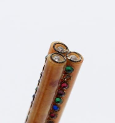 Antique Bakelite Multicolor Jeweled Deco Hat Pin Stick Pin RARE - Thumbnail 7