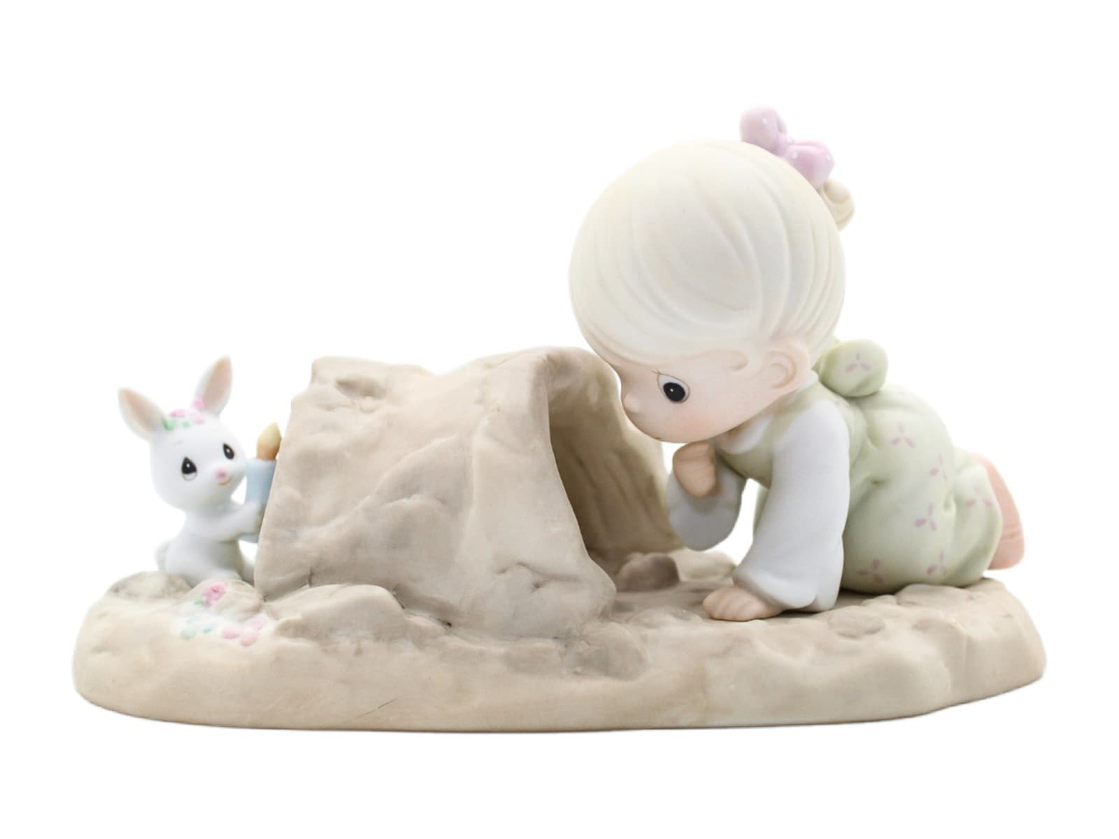 Precious Moments Theres A Light At The End Of The Tunnel Porcelain Figurine 1990 - Image 1