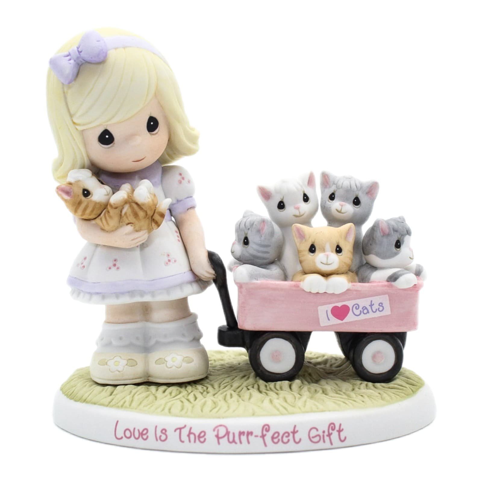 Precious Moments Love Is The Purr-fect Gift Enesco Porcelain Figurine 2014 - Image 1