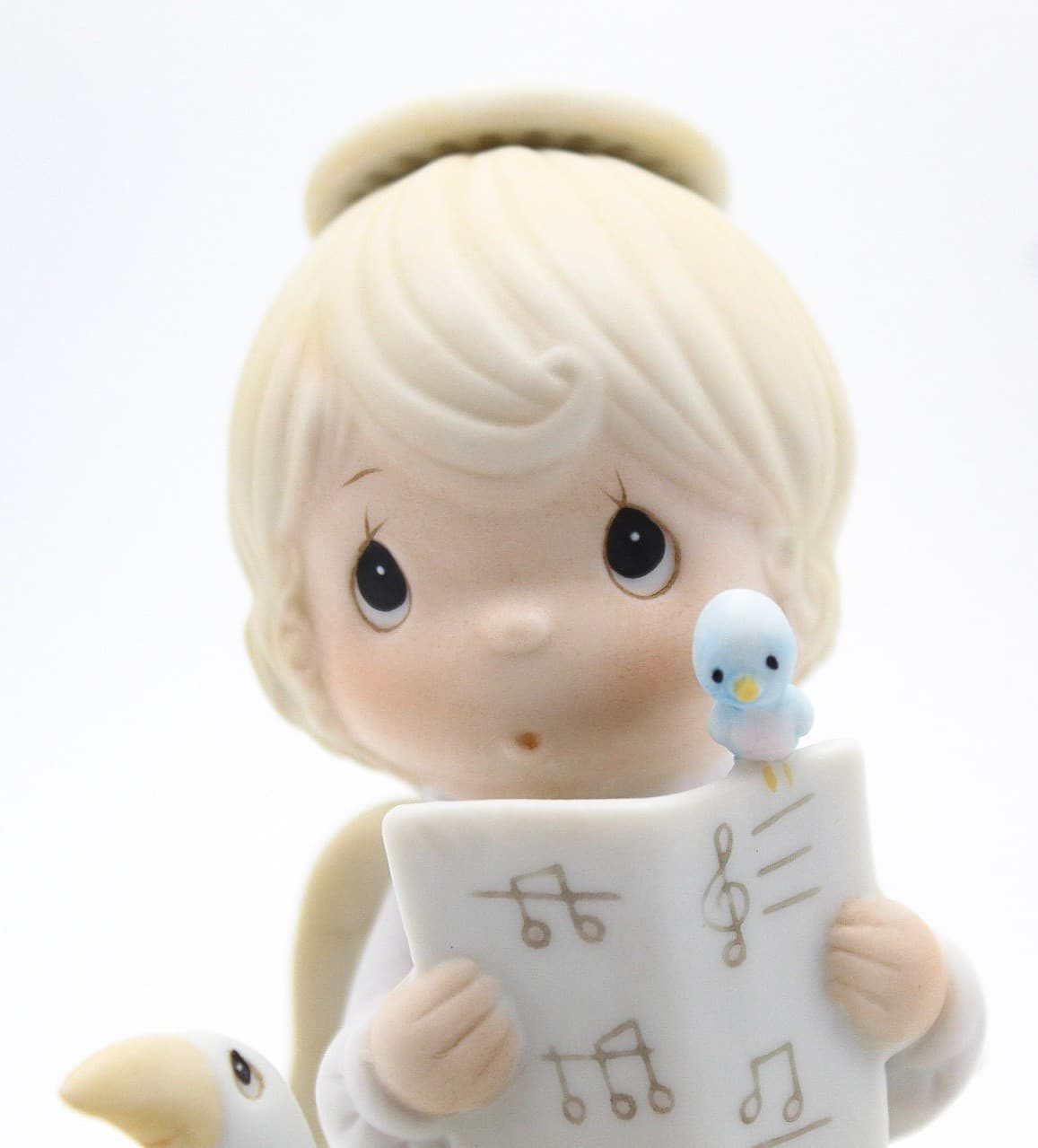 Precious Moments Let Heaven And Nature Sing Porcelain Musical Figurine 1982 - Thumbnail 2
