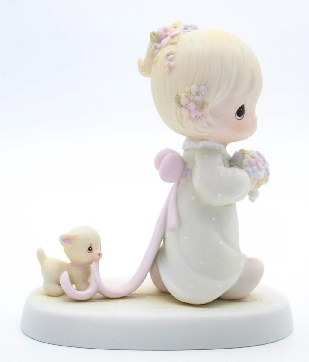 Precious Moments Sharing Our Joy Together Enesco Porcelain Figurine 1983 - Thumbnail 2