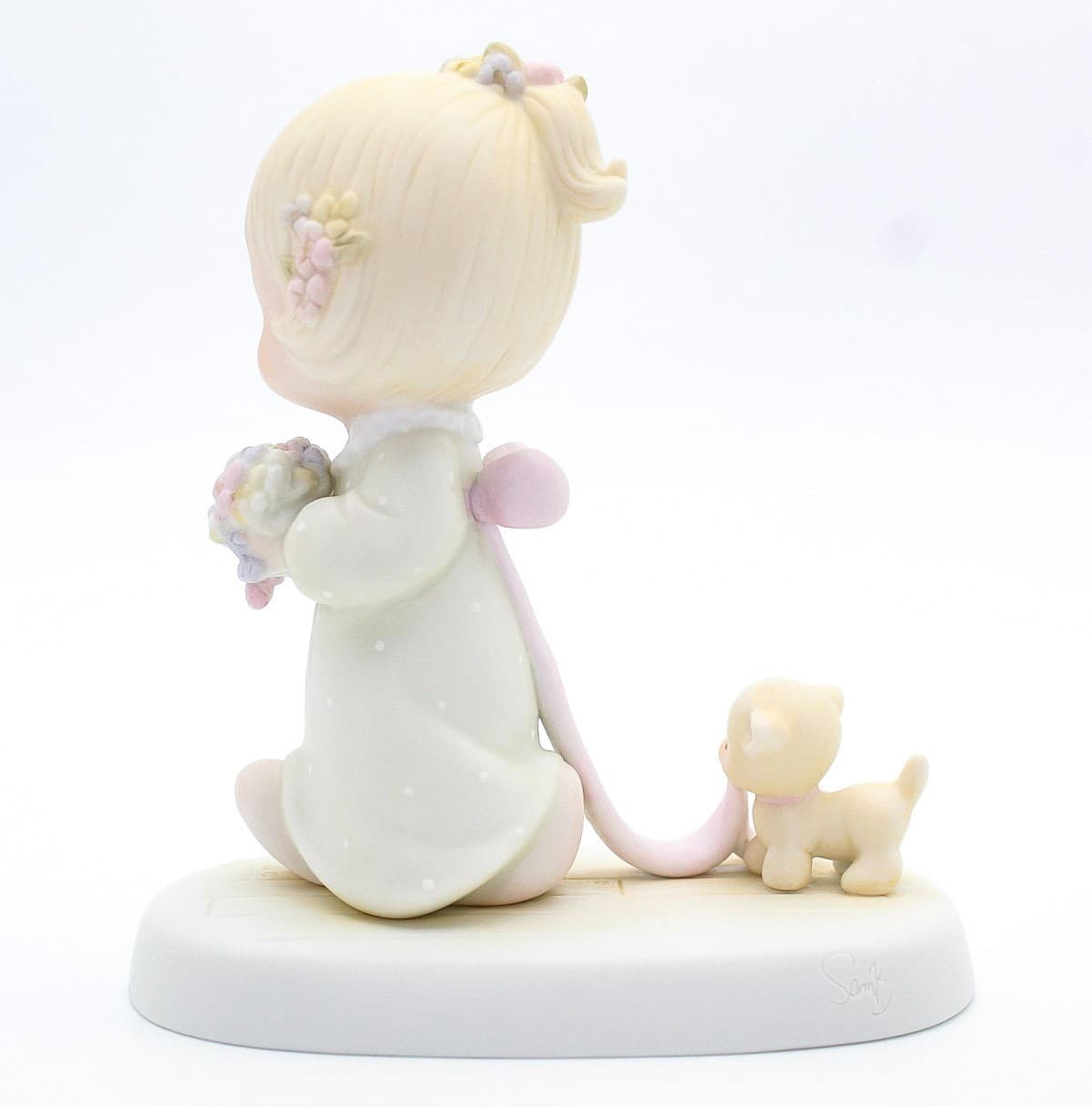 Precious Moments Sharing Our Joy Together Enesco Porcelain Figurine 1983 - Thumbnail 5