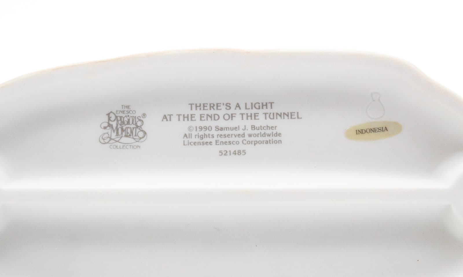 Precious Moments Theres A Light At The End Of The Tunnel Porcelain Figurine 1990 - Thumbnail 6
