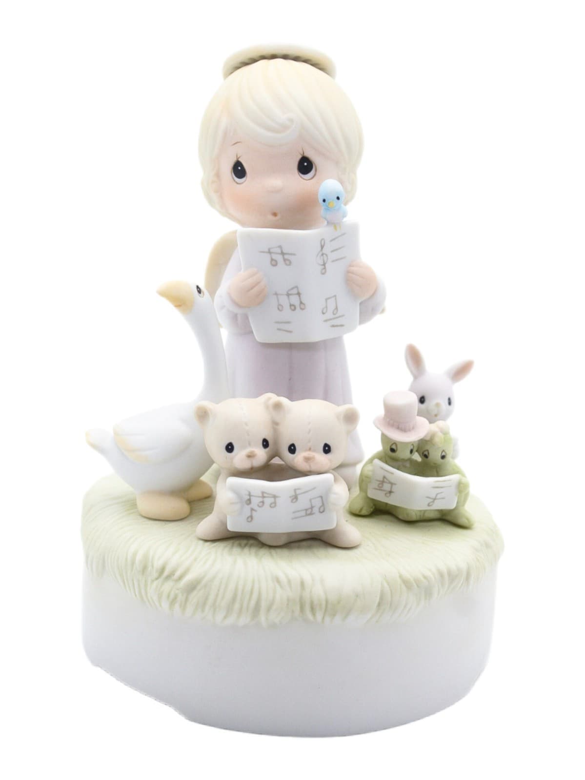 Precious Moments Let Heaven And Nature Sing Porcelain Musical Figurine 1982 - Image 1