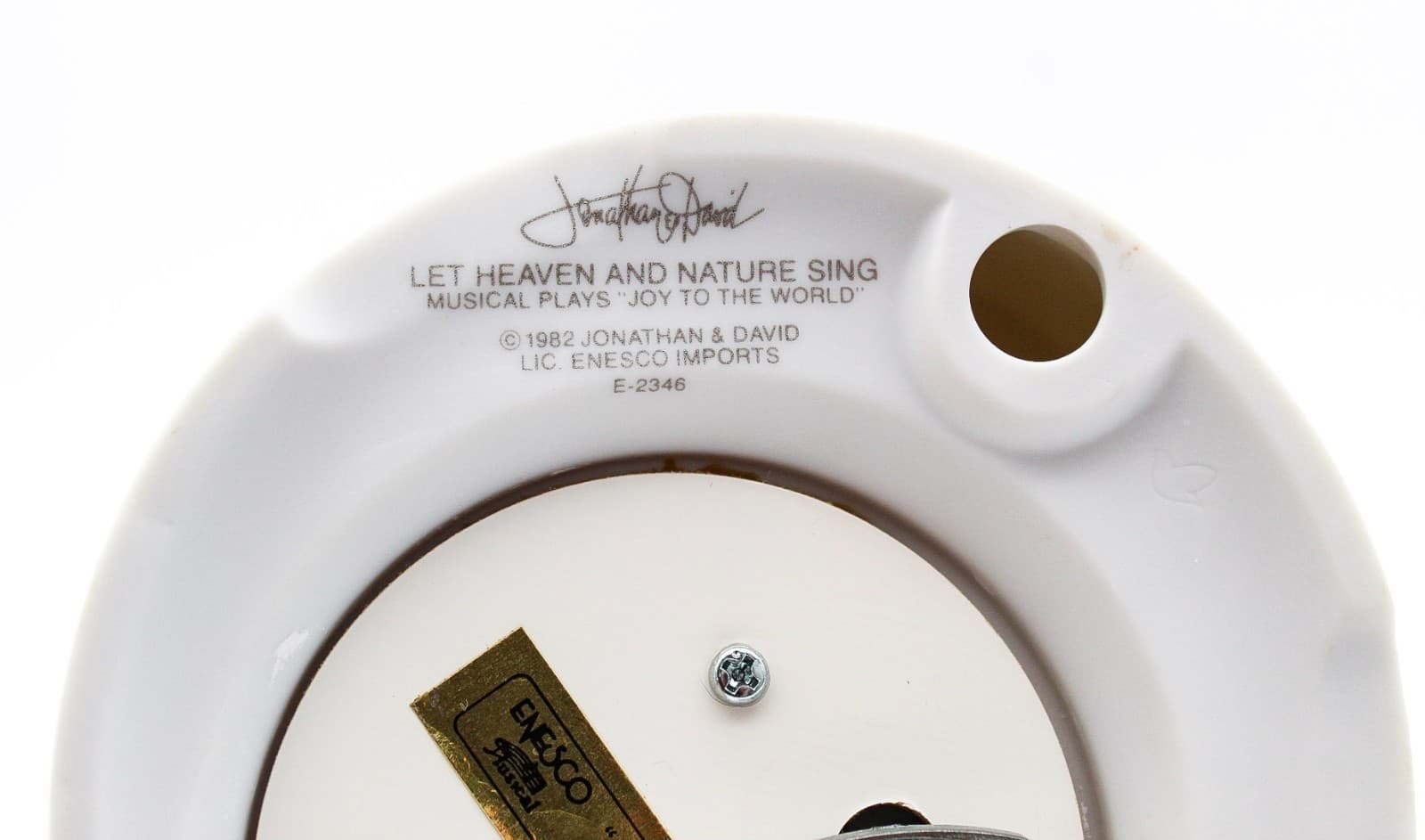 Precious Moments Let Heaven And Nature Sing Porcelain Musical Figurine 1982 - Thumbnail 7