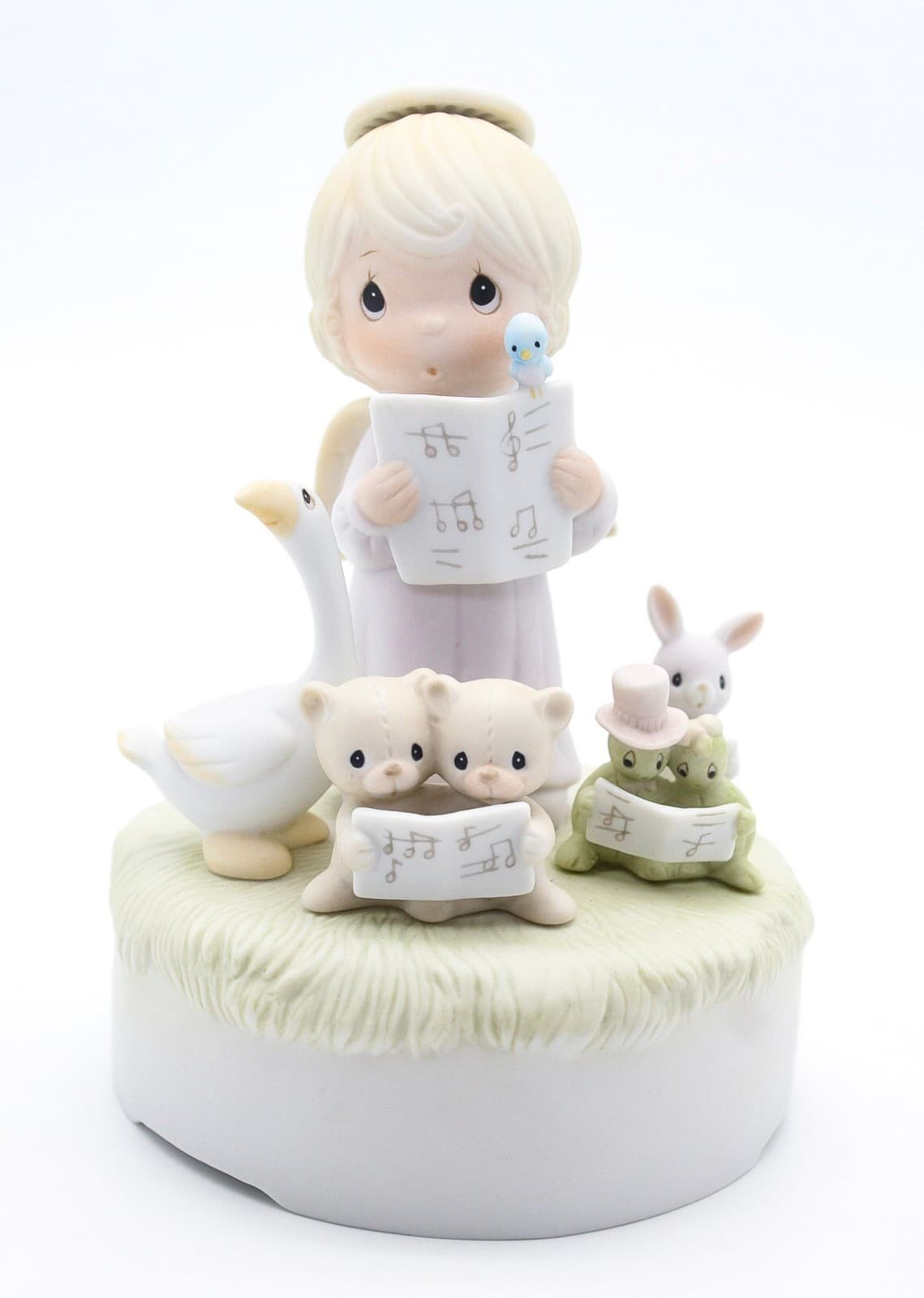 Precious Moments Let Heaven And Nature Sing Porcelain Musical Figurine 1982 - Thumbnail 10