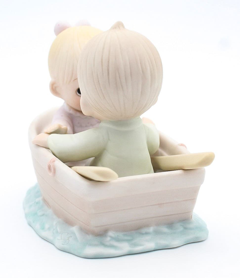 Precious Moments Friends Never Drift Apart Enesco Porcelain Figurine 1985 - Thumbnail 3