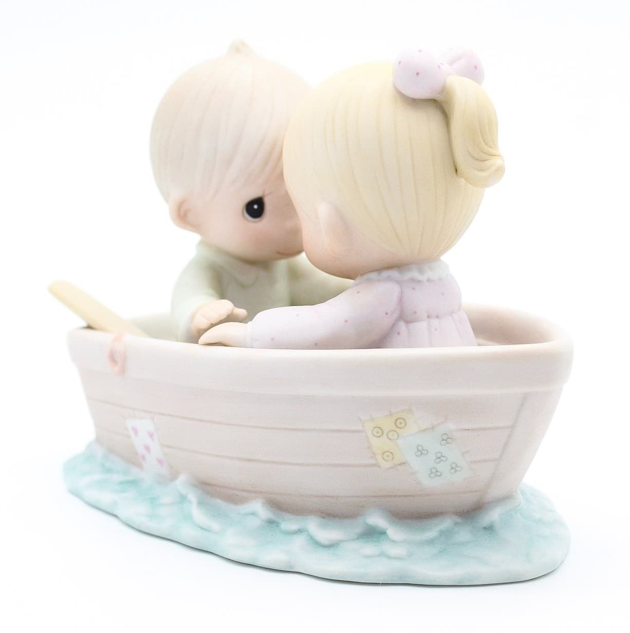 Precious Moments Friends Never Drift Apart Enesco Porcelain Figurine 1985 - Thumbnail 4