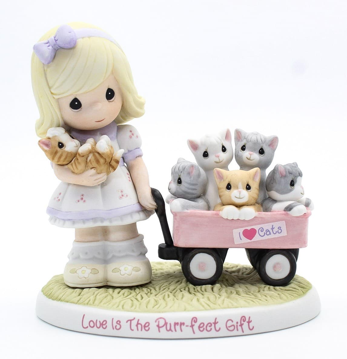 Precious Moments Love Is The Purr-fect Gift Enesco Porcelain Figurine 2014 - Thumbnail 9