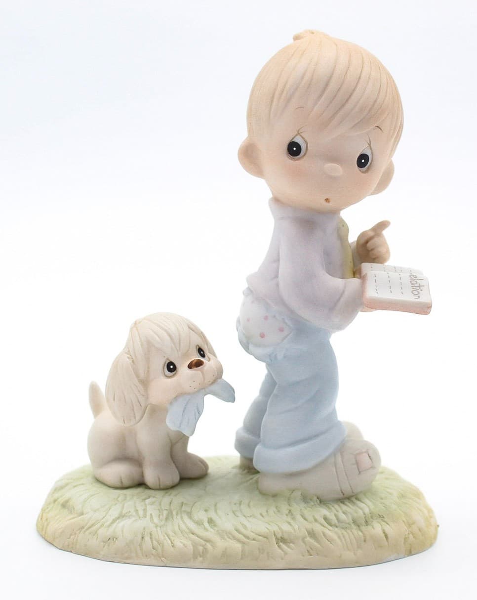 Precious Moments The End Is In Sight Enesco Porcelain Figurine 1982 - Thumbnail 9