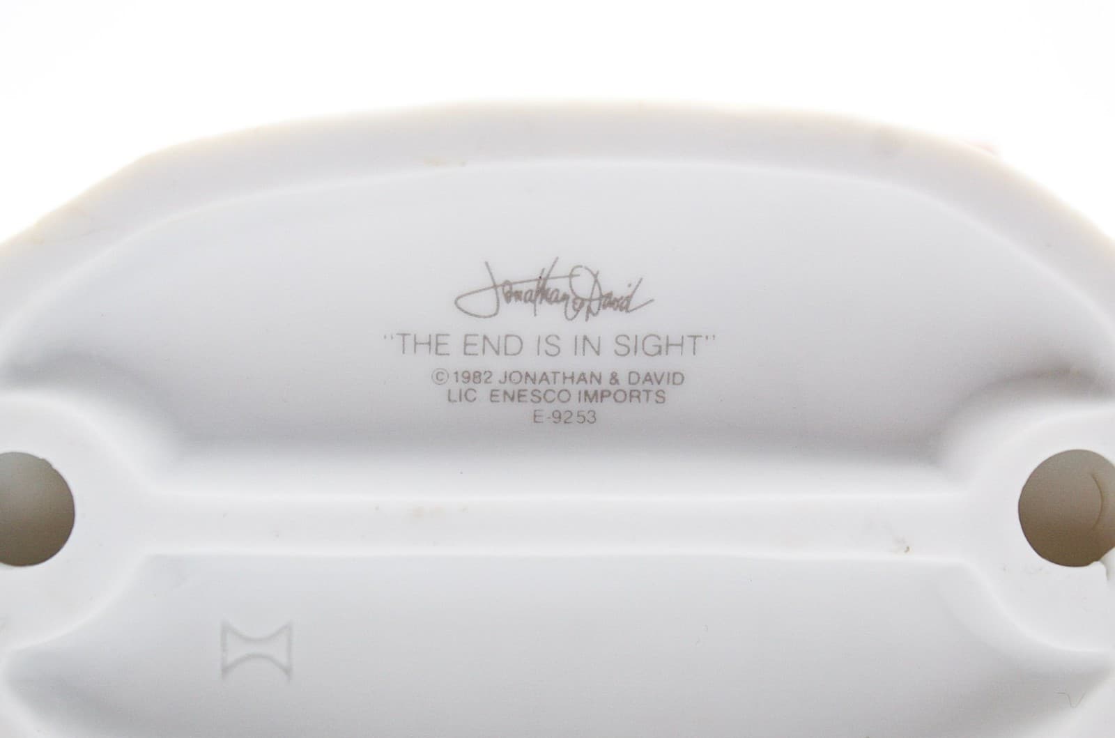 Precious Moments The End Is In Sight Enesco Porcelain Figurine 1982 - Thumbnail 7