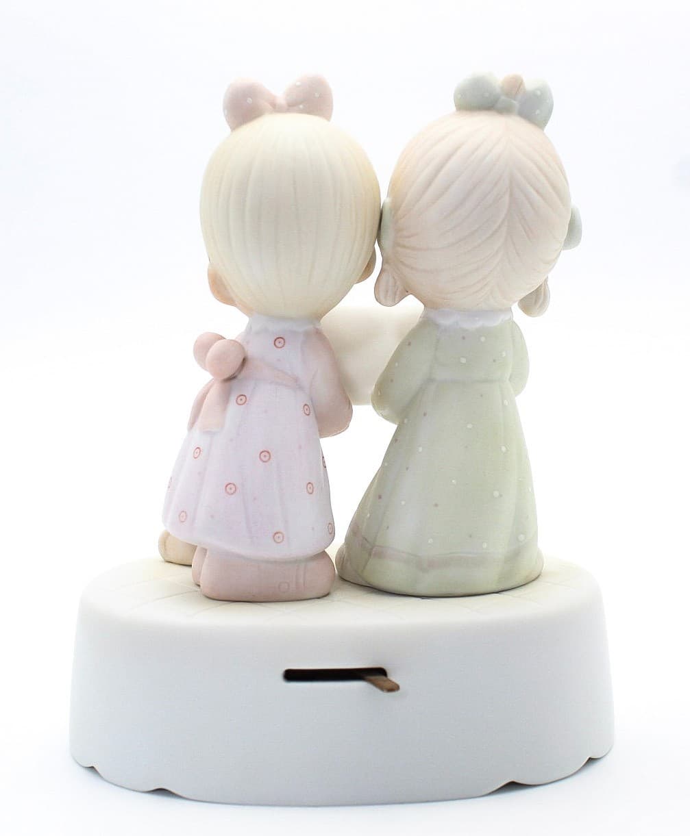 Precious Moments Wishing You A Merry Christmas Porcelain Musical Figurine 1984 - Thumbnail 6