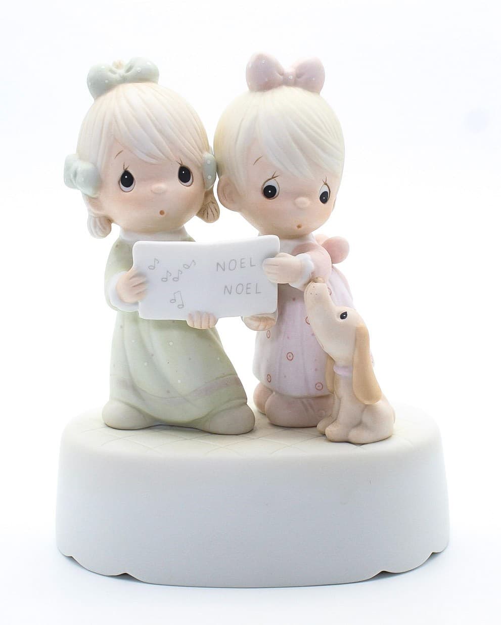 Precious Moments Wishing You A Merry Christmas Porcelain Musical Figurine 1984 - Thumbnail 9