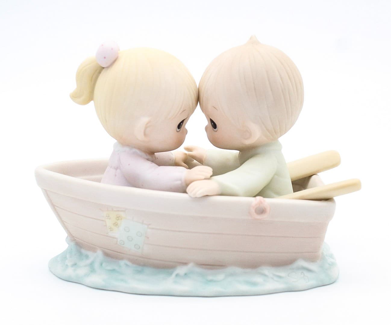 Precious Moments Friends Never Drift Apart Enesco Porcelain Figurine 1985 - Thumbnail 2