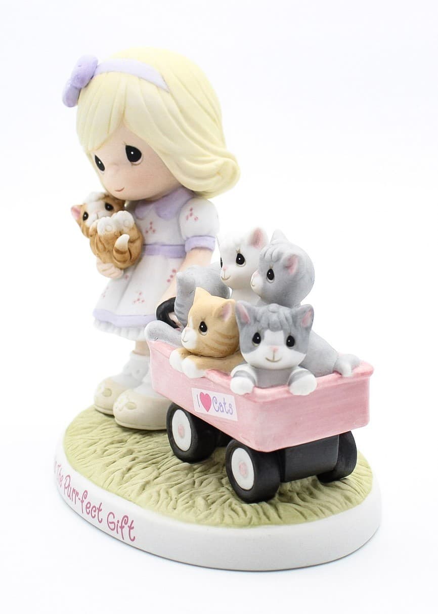Precious Moments Love Is The Purr-fect Gift Enesco Porcelain Figurine 2014 - Thumbnail 7