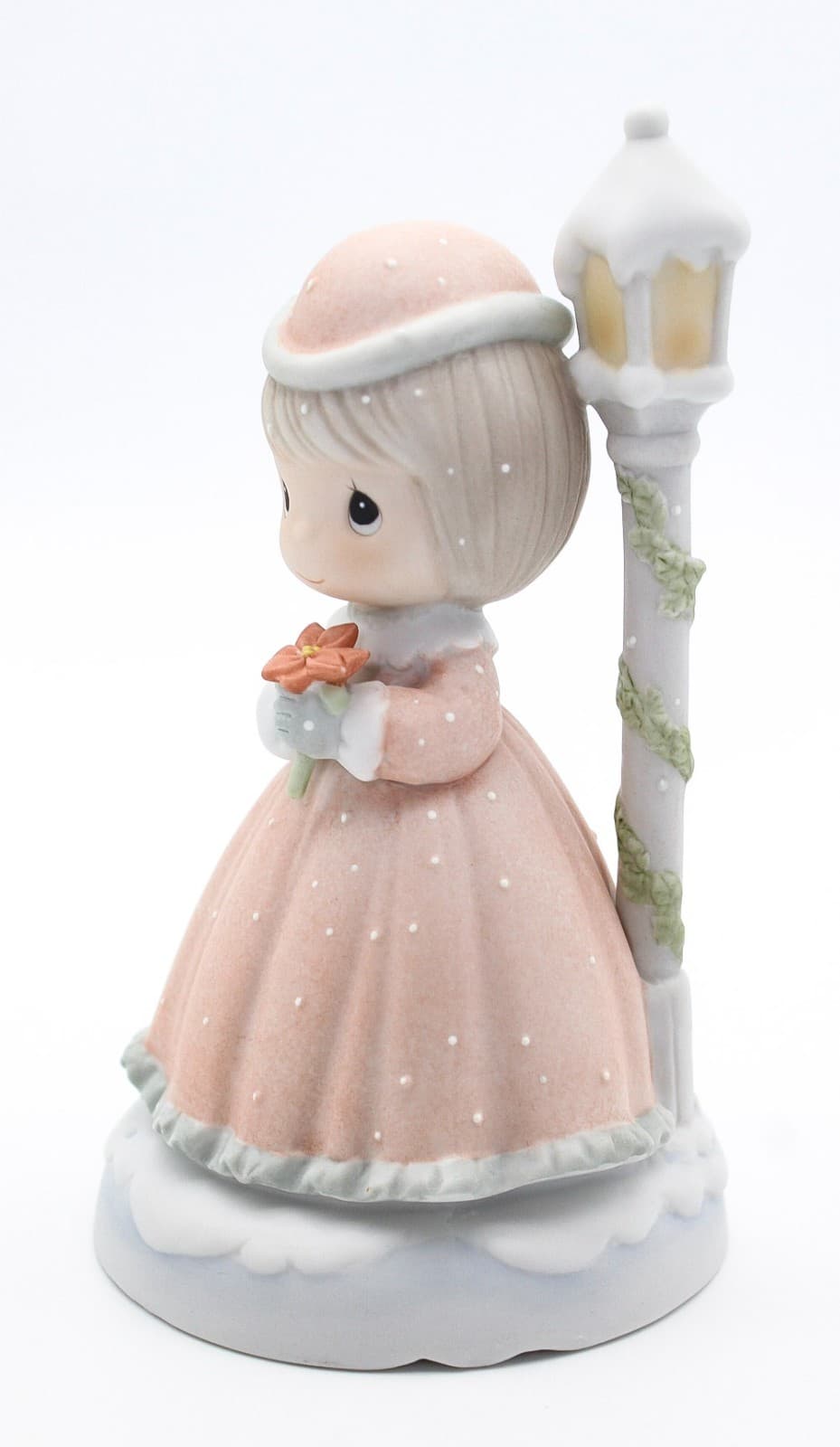 Precious Moments The Light Of The World Is Jesus Porcelain Musical Figurine 1982 - Thumbnail 4