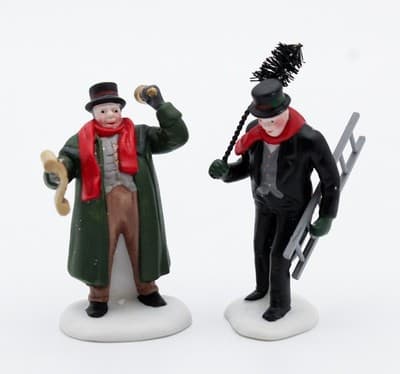 Department 56 Town Crier & Chimney Sweep Heritage Village Accessory 2pcs - Thumbnail 3