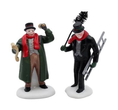 Department 56 Town Crier & Chimney Sweep Heritage Village Accessory 2pcs - Image 1