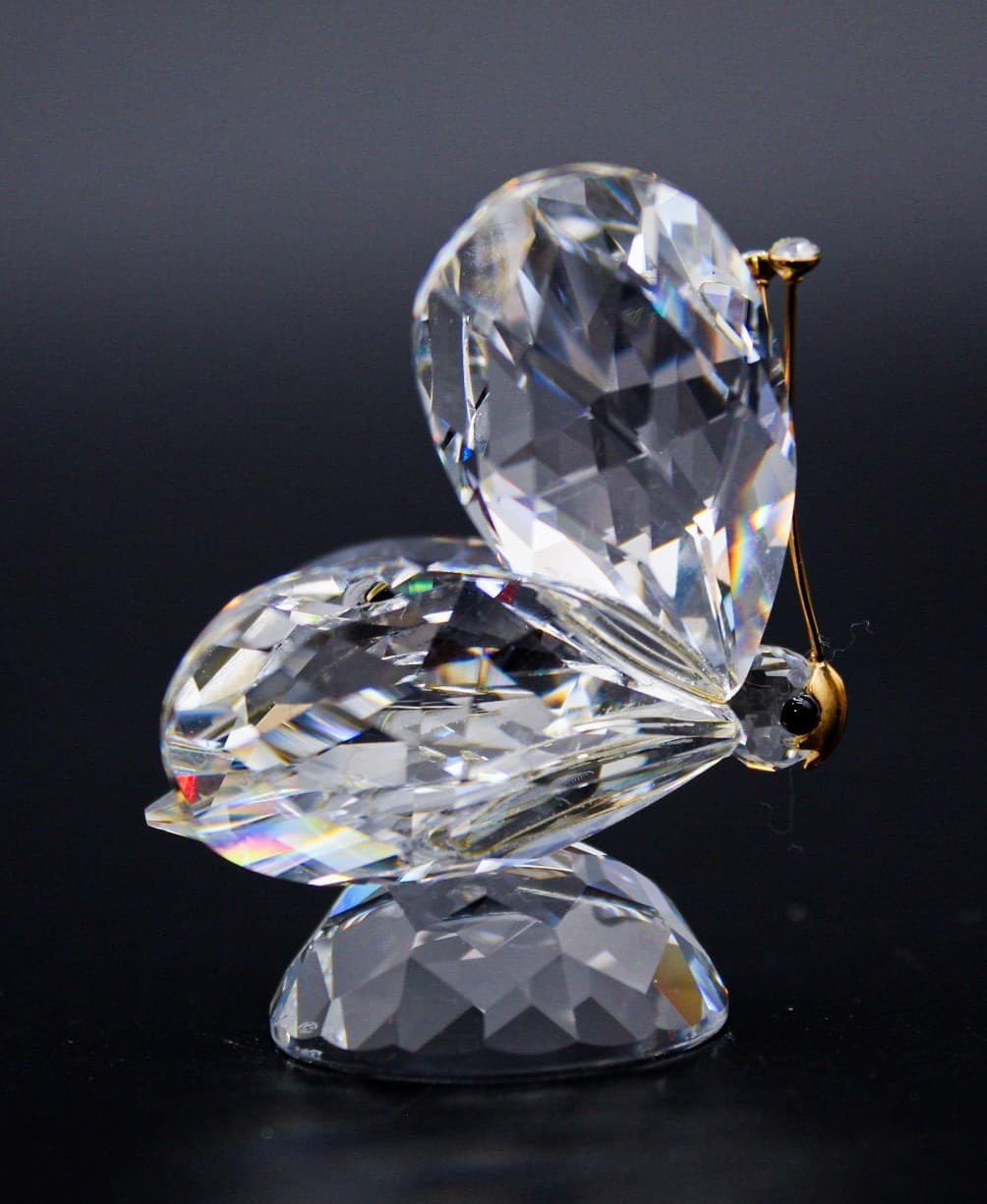 Swarovski Crystal Butterfly Gold Antennae Figurine Retired 7639NR055 - Thumbnail 6