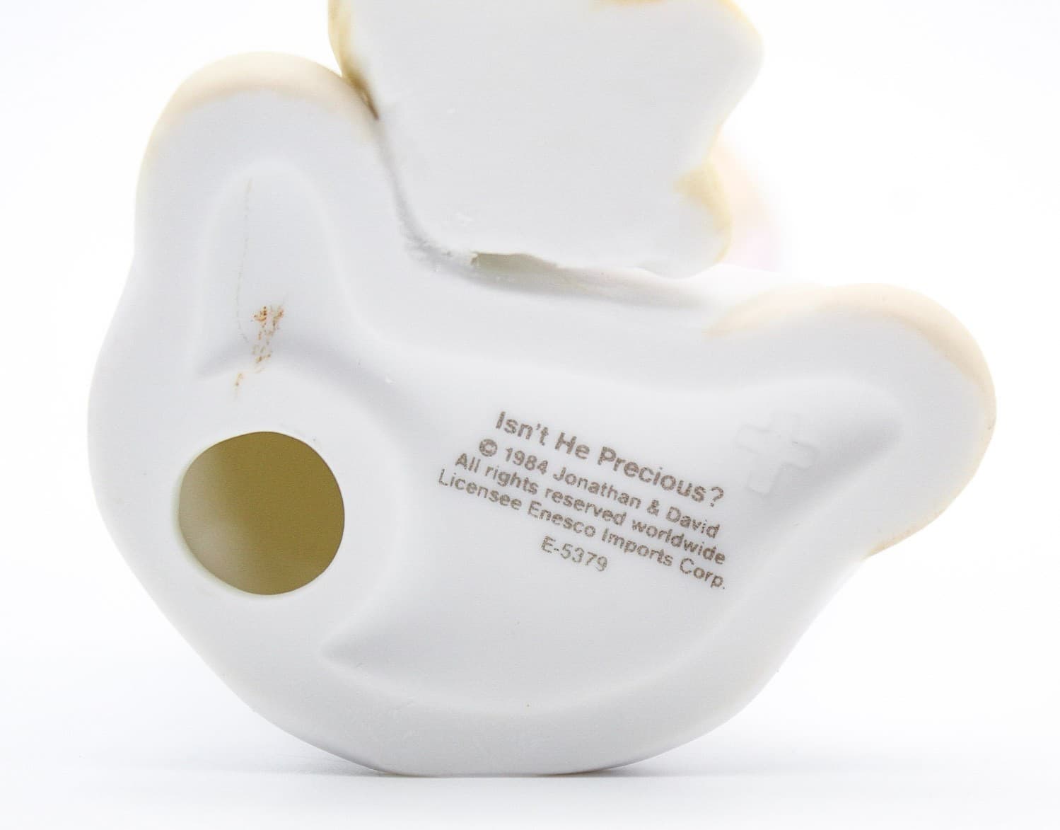 Precious Moments Isn't He Precious? Enesco Porcelain Figurine 1984 - Thumbnail 7