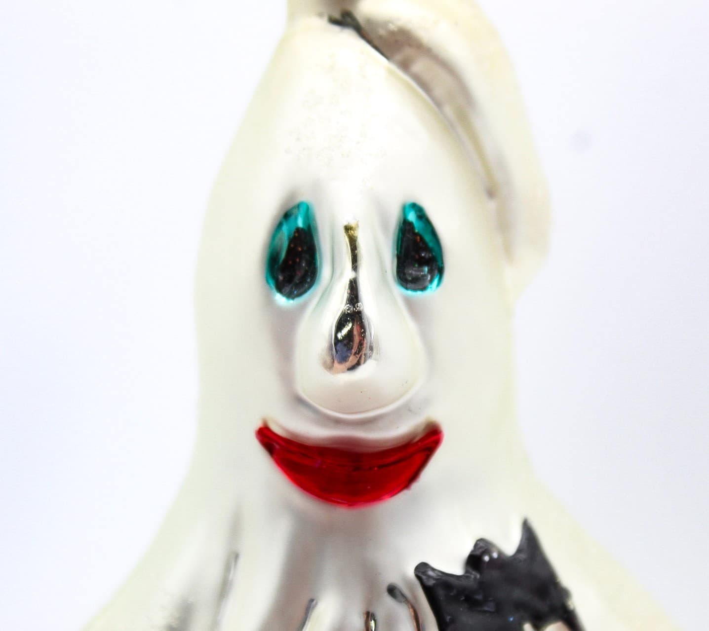 Christopher Radko Jack-N-Goul Halloween Ghost Glass Christmas Ornament 7" - Thumbnail 8