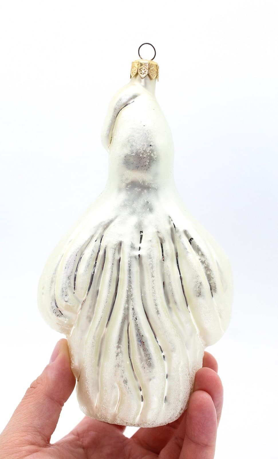 Christopher Radko Jack-N-Goul Halloween Ghost Glass Christmas Ornament 7" - Thumbnail 5