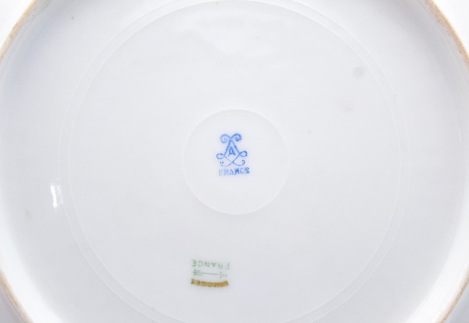 Antique Sevres Limoges France Hand Painted Signed Romantic Scenic Jeweled Plate - Thumbnail 3