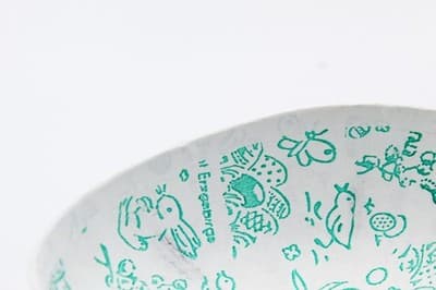 Echt Erzgebirge Germany Paper Mache Easter Bunny & Duck Egg Candy Container - Thumbnail 6