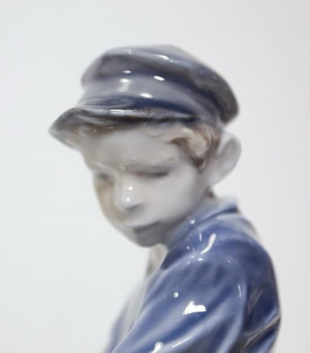 ROYAL COPENHAGEN Denmark 772 Vintage Boy And Cow Porcelain Figurine - Thumbnail 6