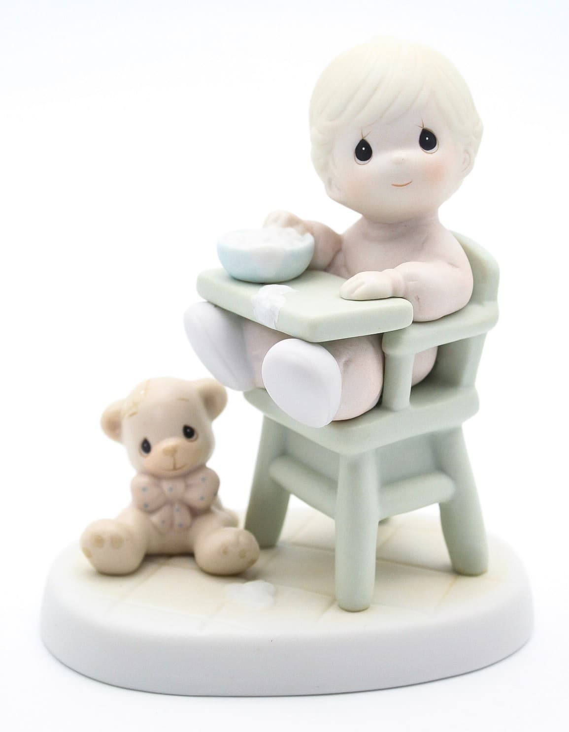 Precious Moments Baby's First Meal Enesco Porcelain Figurine 1990 - Thumbnail 7