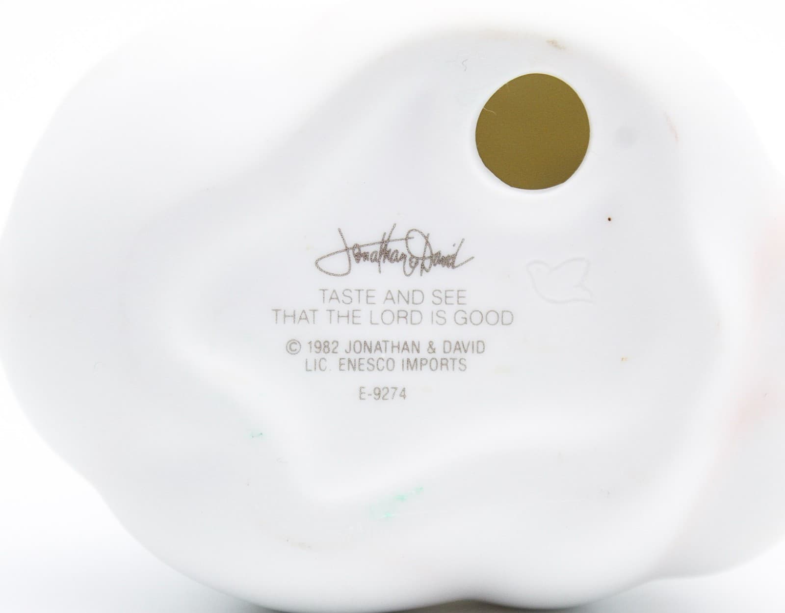 Precious Moments Taste And See That The Lord Is Good Porcelain Figurine 1982 - Thumbnail 7