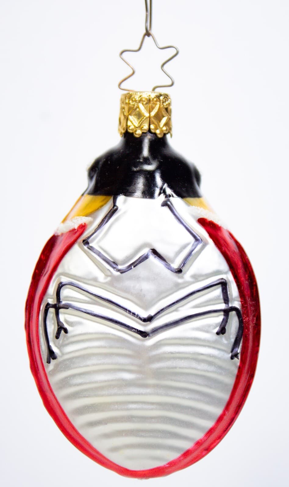 INGE GLAS Sparkling Luck Lady Bug German Glass Christmas Ornament - Thumbnail 4