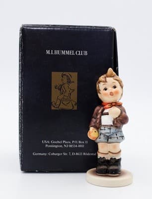 Hummel Goebel Cheeky Fellow W. Germany Vintage Porcelain Figurine TMK7 In Box - Thumbnail 2