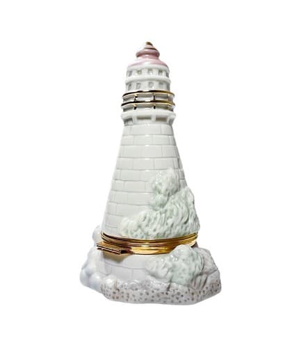 LENOX Treasures "The Light In The Harbor" Treasure Box Porcelain Trinket Box - Image 1
