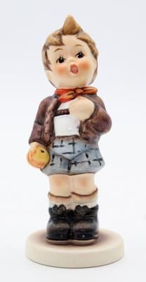 Hummel Goebel Cheeky Fellow W. Germany Vintage Porcelain Figurine TMK7 In Box - Thumbnail 6
