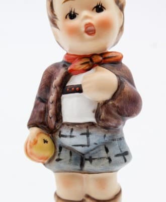 Hummel Goebel Cheeky Fellow W. Germany Vintage Porcelain Figurine TMK7 In Box - Thumbnail 4