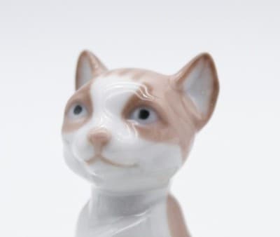 Lladro Kitty Surprise Handmade In Spain Egg & Flower Glazed Porcelain Figurine - Thumbnail 7