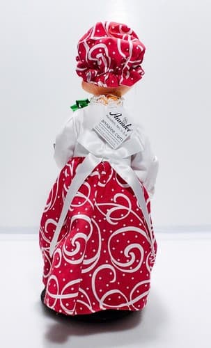 Vintage 2019 ANNALEE Mobilitee CHRISTMAS SWIRL MRS. SANTA Artisan Doll 13" w/Tag - Thumbnail 2