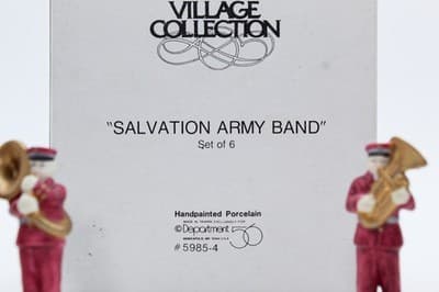 Department 56 Salvation Army Band Christmas Heritage Village Collection 6pcs - Thumbnail 7