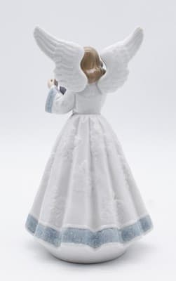 Lladro Heavenly Harpist Handmade In Spain Angel Daisa Porcelain Figurine In Box - Thumbnail 9