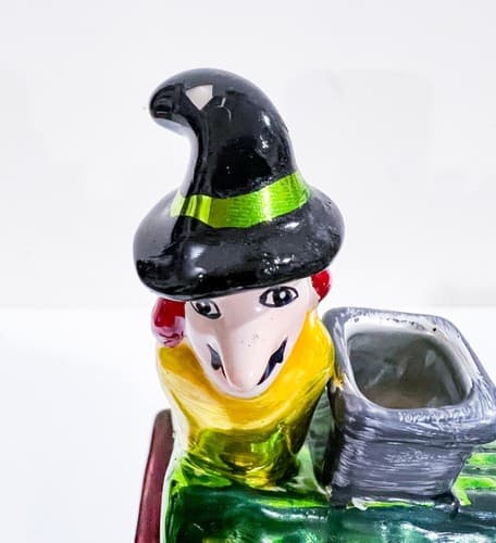 Vintage Christopher Radko Witch Manor Holiday Lighted Halloween Lantern w/ Box - Thumbnail 3