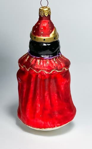 Vintage POLAND Wiseman Arabian Sultan Hand Painted Christmas Ornament - Thumbnail 3